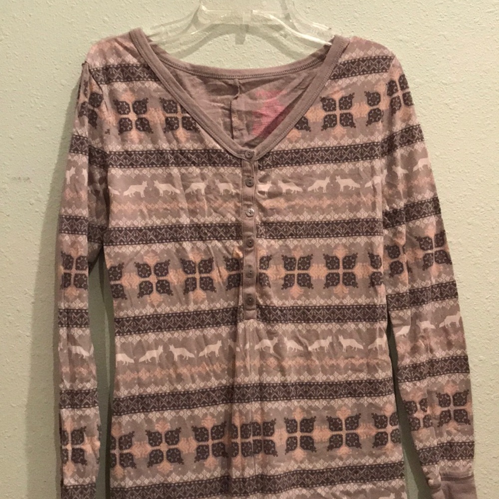 Grey pajama onesie
